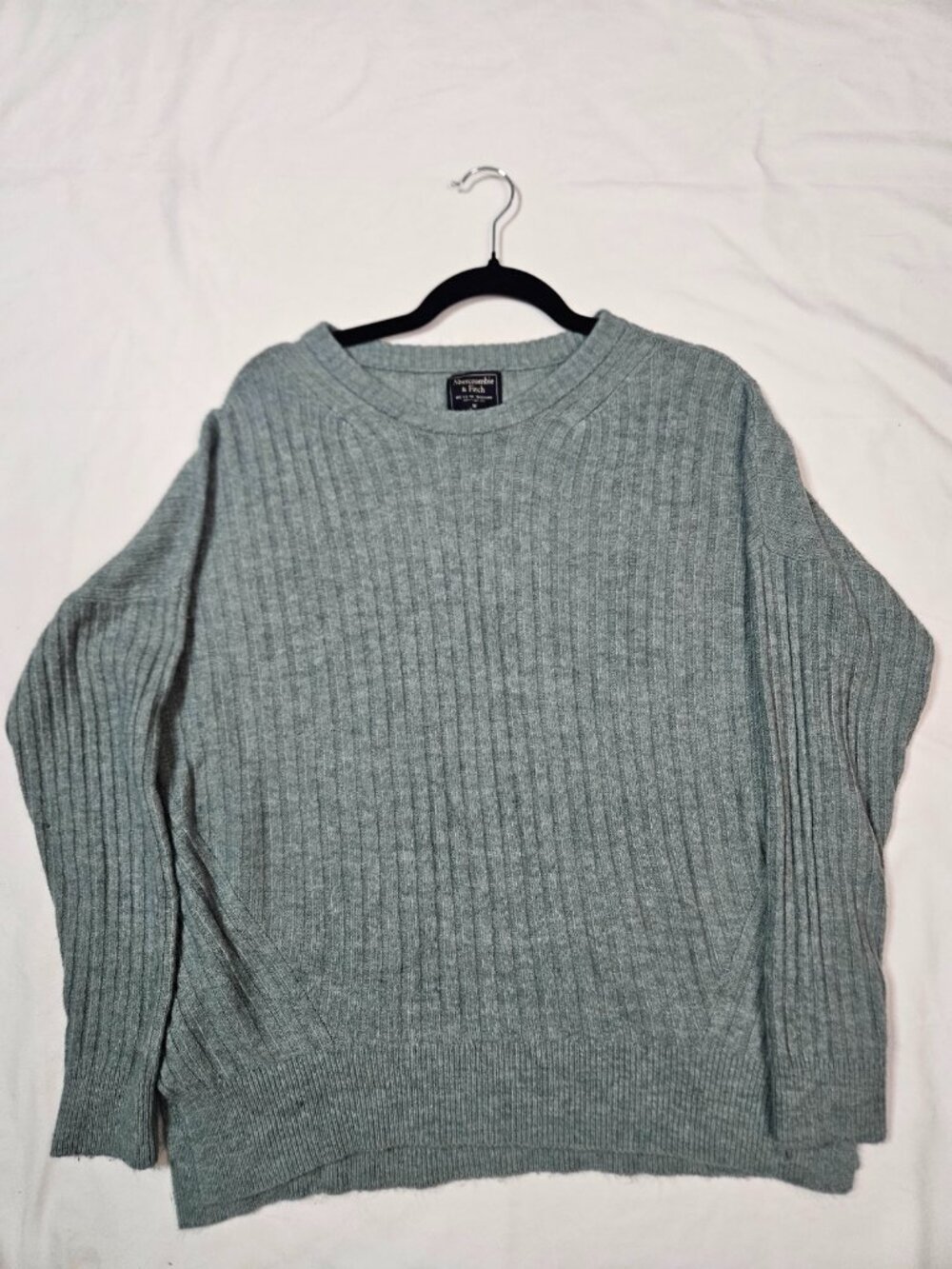 Abercrombie & Fitch Quiet Luxury Green Sweater Medium Cozy Knit Casual 🌲✨
